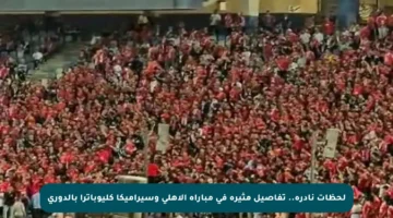 لحظات نادرة.. تفاصيل مثيرة في مباراة الأهلي وسيراميكا كليوباترا بالدوري